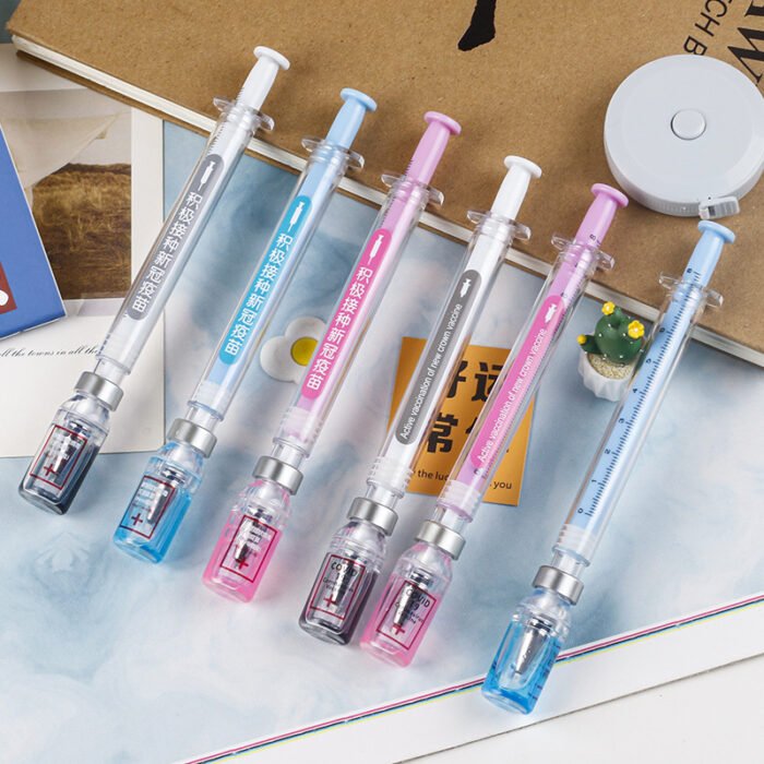 Creative Syringe Gel Realistic Syringe Ballpoint Student Stationery Ball Pen