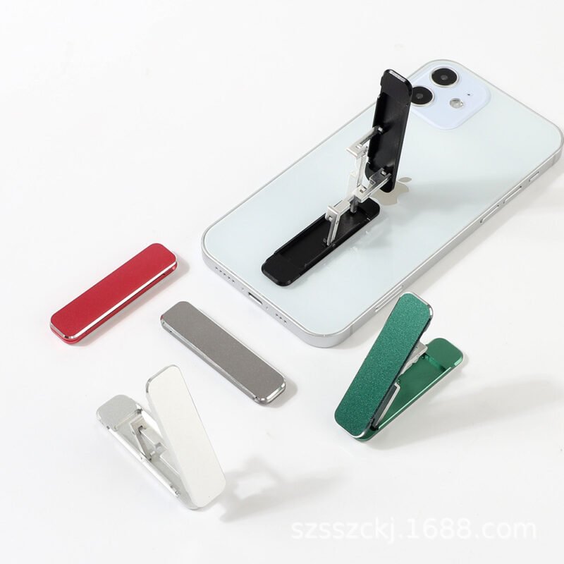 Aluminum Alloy Folding Lazy Desktop Ultra-thin Mini Portable Phone Back Sticker Bracket